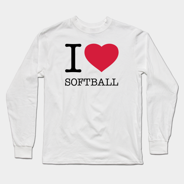 love softball shirt